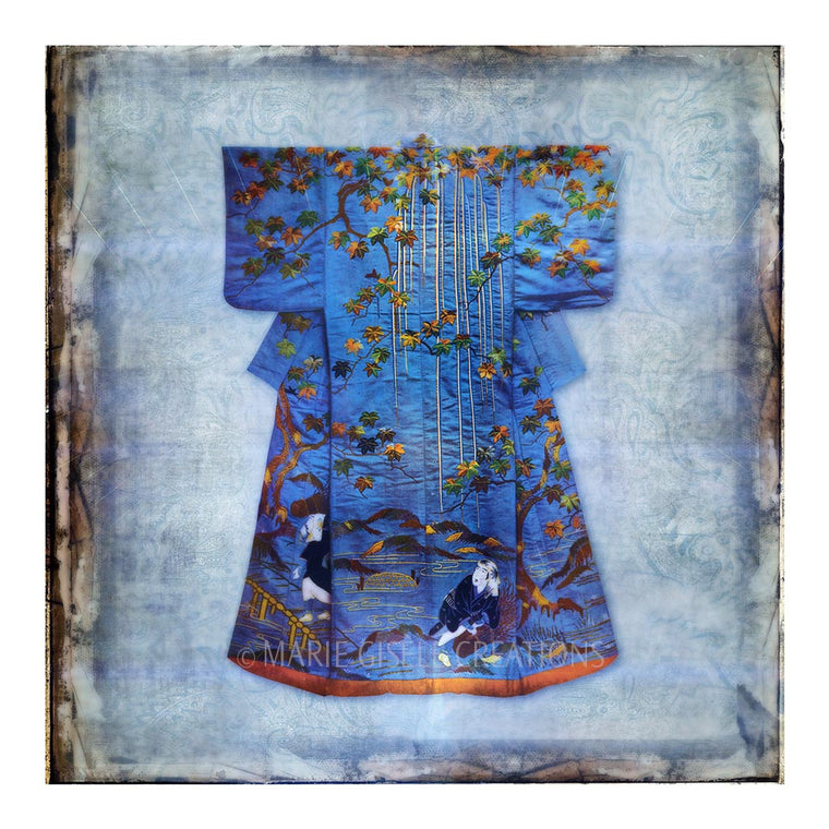 Blue Kimono Tile